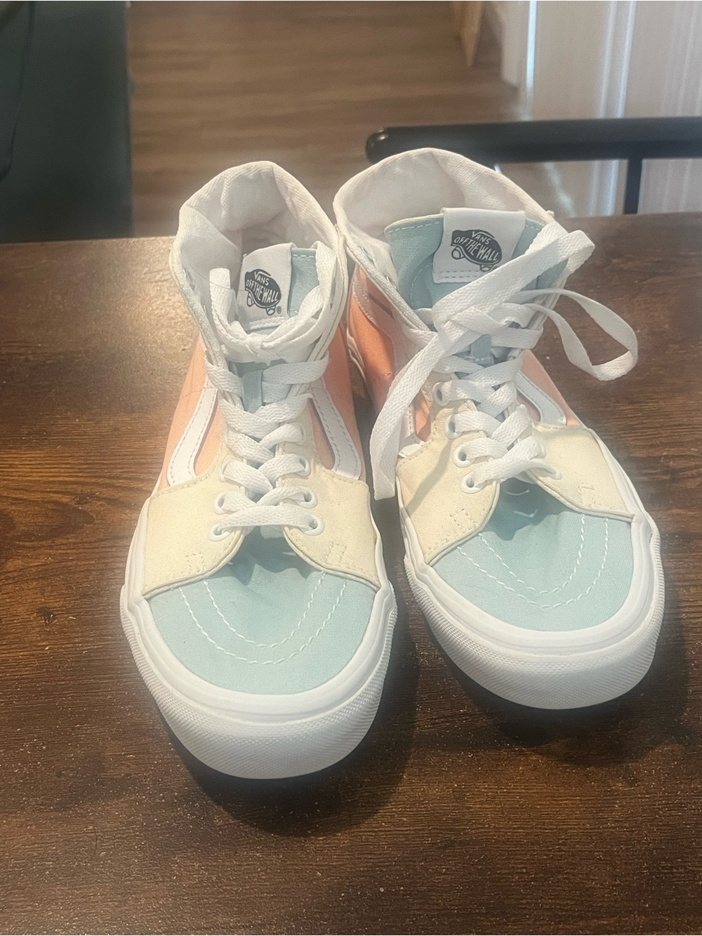 Vans Sk8-Hi Pastel Color Block High Top Sneakers | Women’s 8.5 / Men’s 7.0